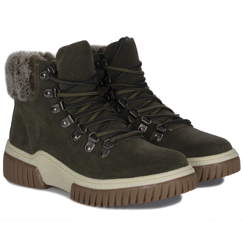 Filippo Khaki Women's Ankle Boots