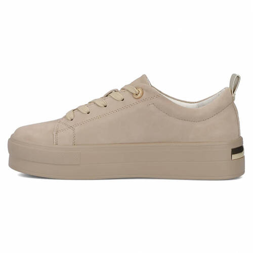 Filippo Leather Beige Low Shoes