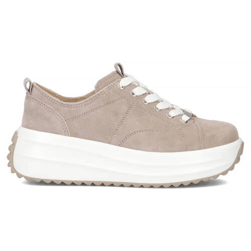 Filippo Leather Beige Low Shoes