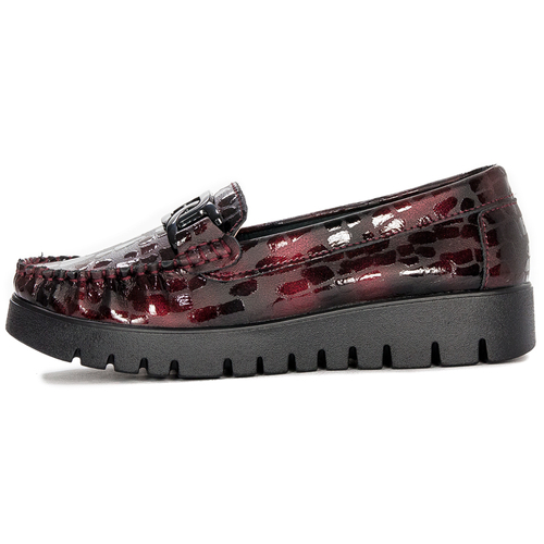 Filippo Leather Burgundy Low Shoes