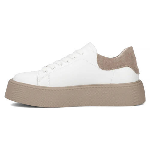 Filippo Leather White Low Shoes