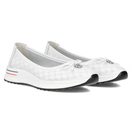 Filippo Leather White Low Shoes