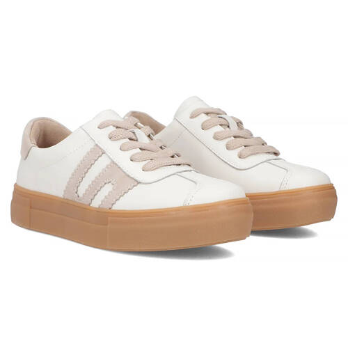 Filippo Leather White Low Shoes