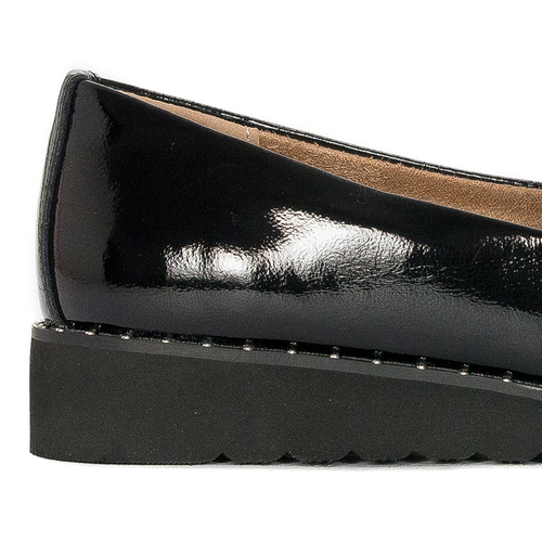 Filippo Shoes Leather Lacquered Black