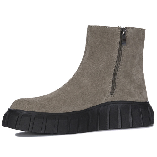 Filippo Taupe Suede Ankle Boots for Women