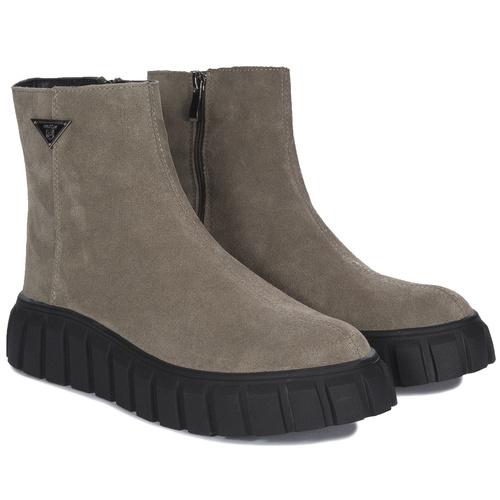 Filippo Taupe Suede Ankle Boots for Women