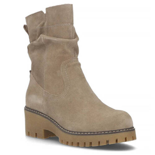 Filippo Taupe Suede Leather Women's Boots