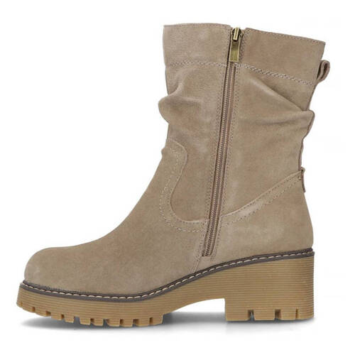 Filippo Taupe Suede Leather Women's Boots