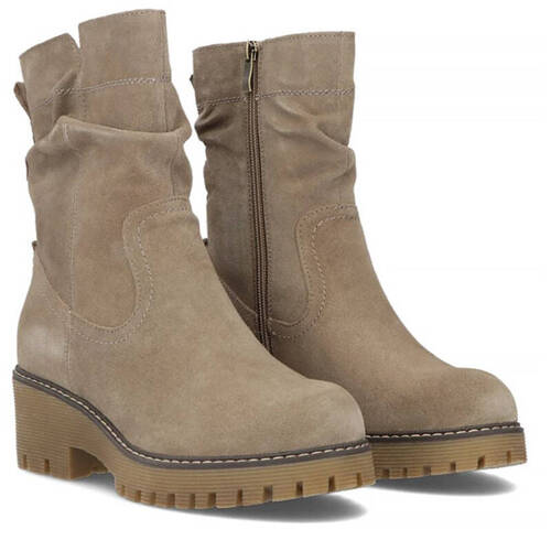 Filippo Taupe Suede Leather Women's Boots