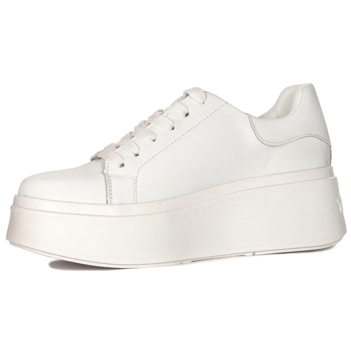 Filippo White Leather Sneakers
