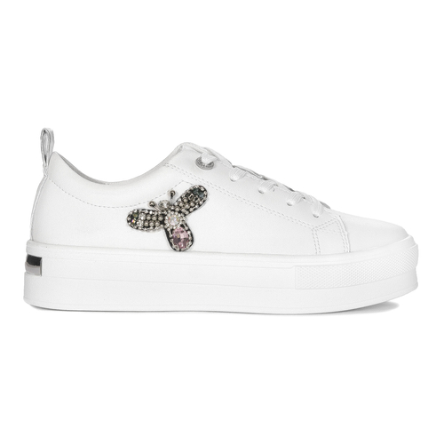 Filippo White Leather Sneakers