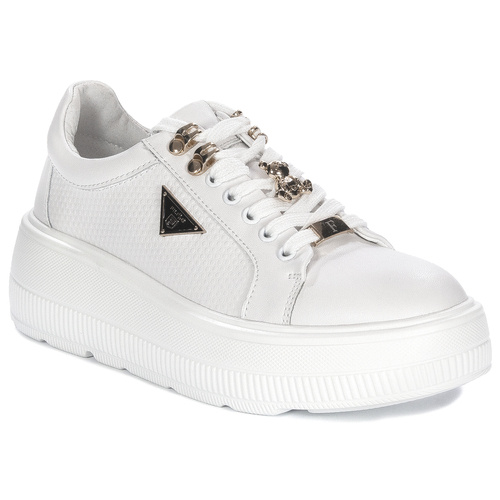 Filippo White Leather Sneakers