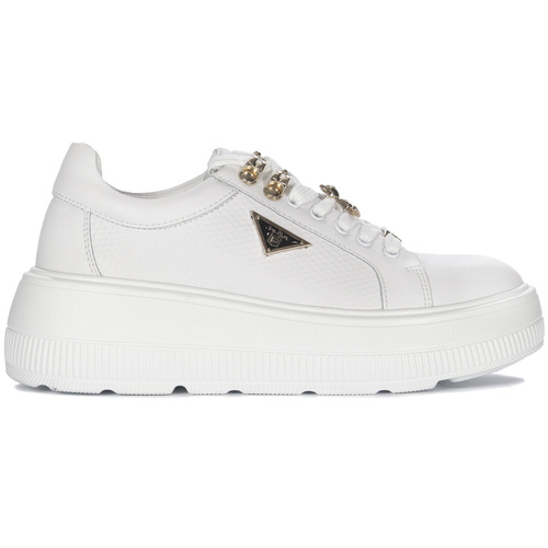 Filippo White Leather Sneakers