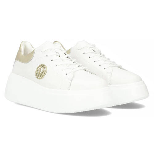 Filippo White Leather Sneakers