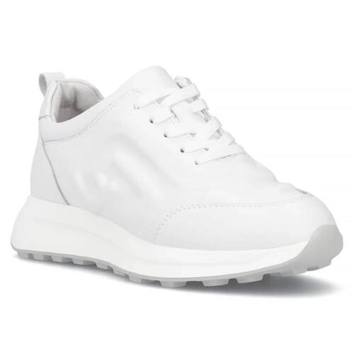 Filippo White Leather Sneakers