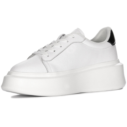 Filippo White Leather platform Sneakers