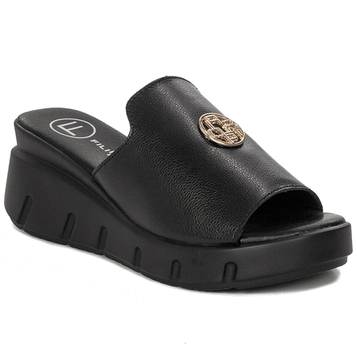 Filippo Women's DK3596/23 Sandals On Platform Black