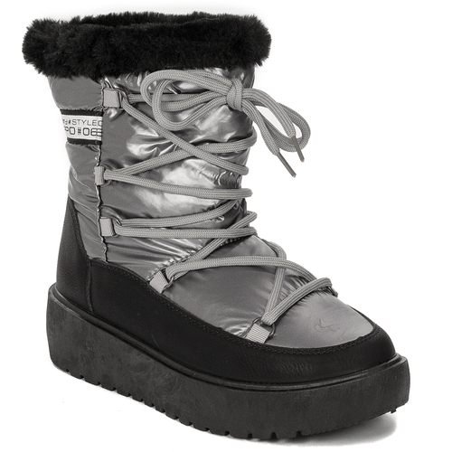 Filippo Women's Grey insulated snow boots