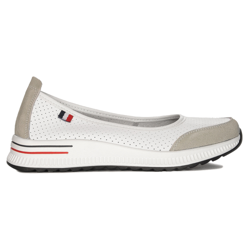 Filippo Women's White and Grey Low Shoes