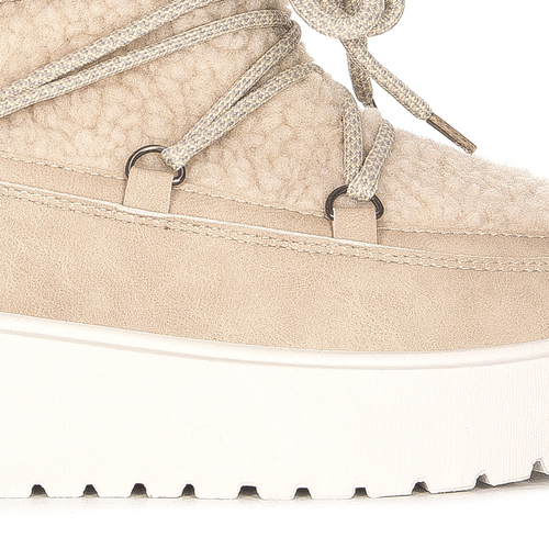Filippo Women's beige insulated snow boots