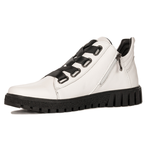 Filippo Women's white leather boots