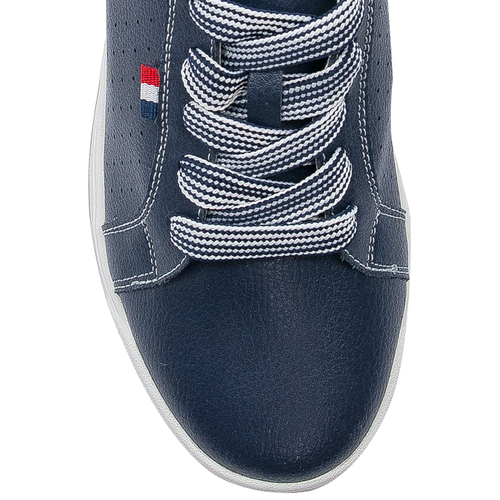 Filippo leather Navy blue shoes
