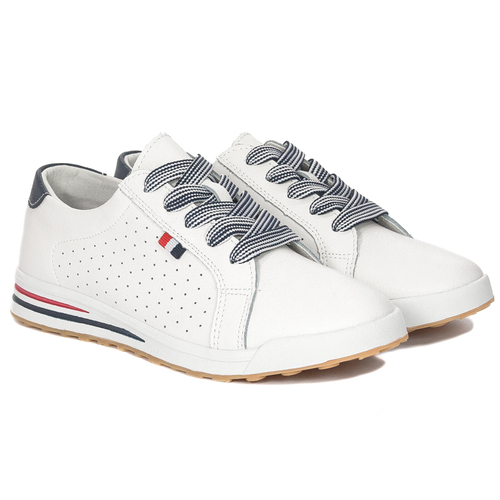 Filippo leather WH White shoes