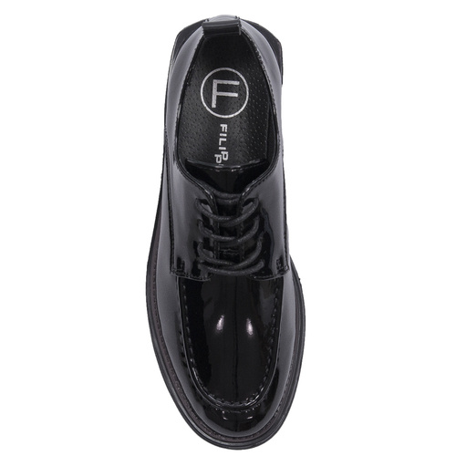 Filippo women's Black pattented Low Shoes