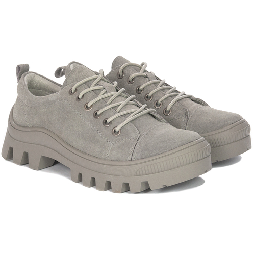 Filippo women's leather Grey shoes