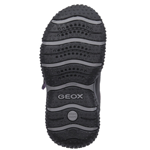 GEOX Children's Boys' insulated Velcro boots Burgundy Black