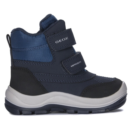 GEOX Children's Boys' insulated Velcro boots Dark Blue Black