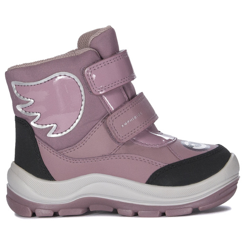 GEOX Children's insulated Velcro boots Dark Pink