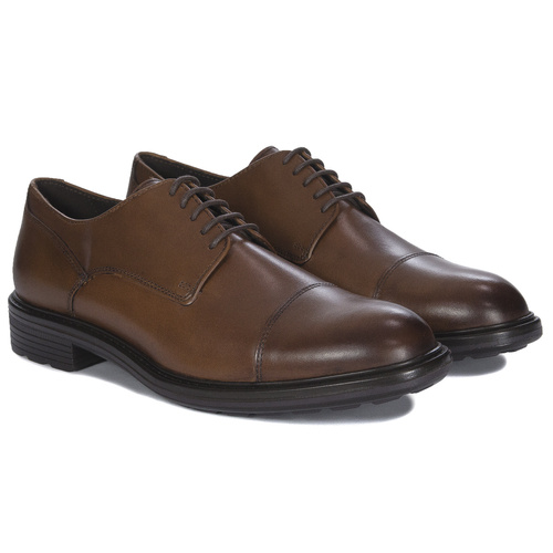 GEOX Men's Cognac Low Shoes