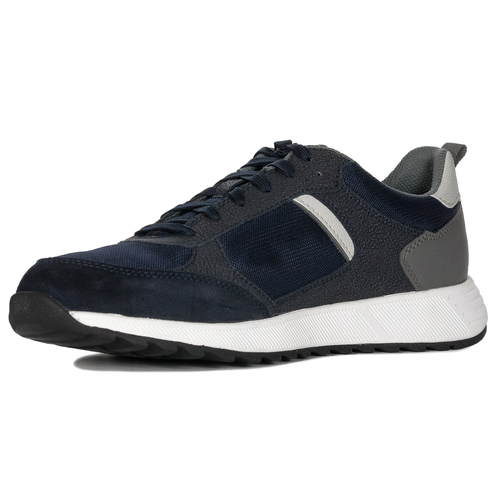 GEOX Men's U Molveno Navy/DK Grey navy blue sneakers