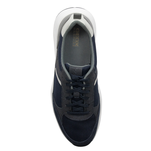 GEOX Men's U Molveno Navy/DK Grey navy blue sneakers