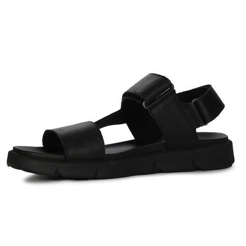 GEOX Men's leather Sandals Cow Lea Black