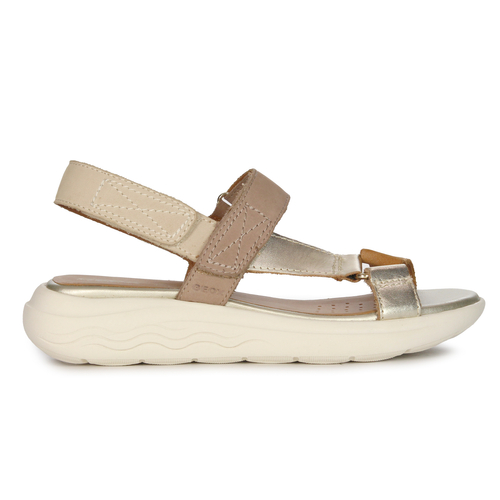 GEOX Women's Sandals Sand/LT Gold Beige