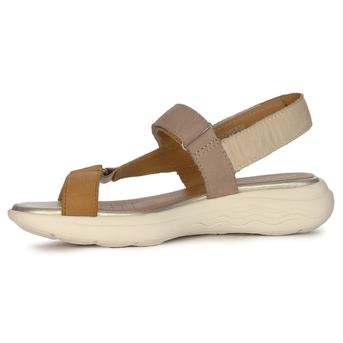 GEOX Women's Sandals Sand/LT Gold Beige