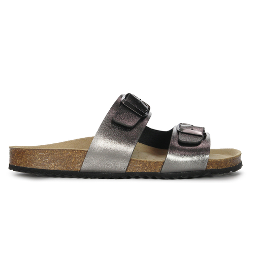 GEOX Women's flip-flops Metal Silver