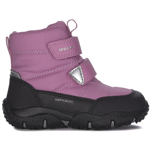 GEOX' insulated Velcro boots Fuchsia Black