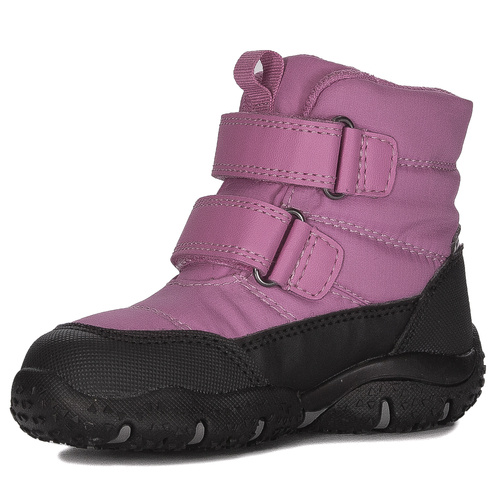 GEOX' insulated Velcro boots Fuchsia Black