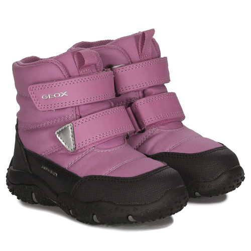 GEOX' insulated Velcro boots Fuchsia Black