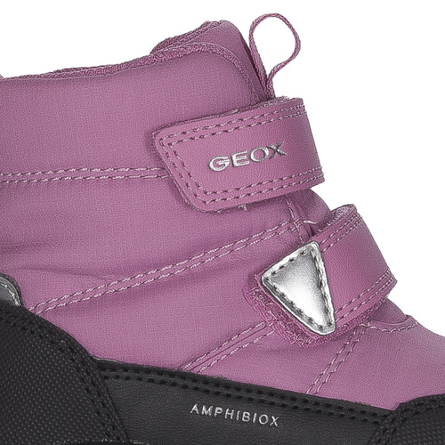 GEOX' insulated Velcro boots Fuchsia Black