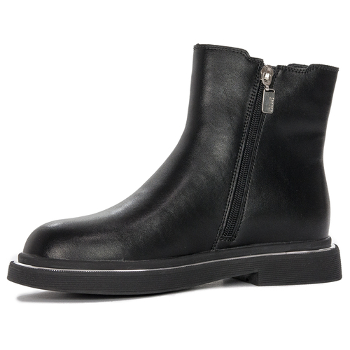 GOE Women's warm leather black boots