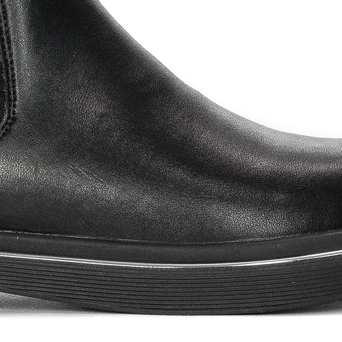 GOE Women's warm leather black boots