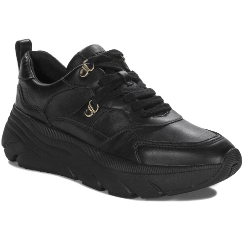 Geox Women's Black leather sneakers