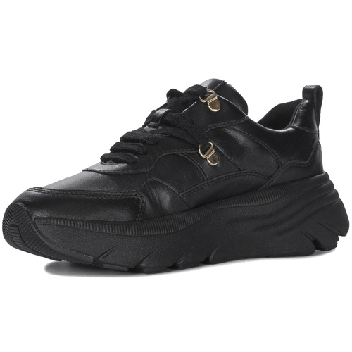 Geox Women's Black leather sneakers