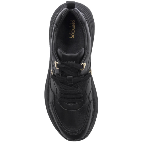 Geox Women's Black leather sneakers