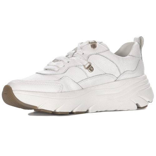 Geox Women's white leather sneakers