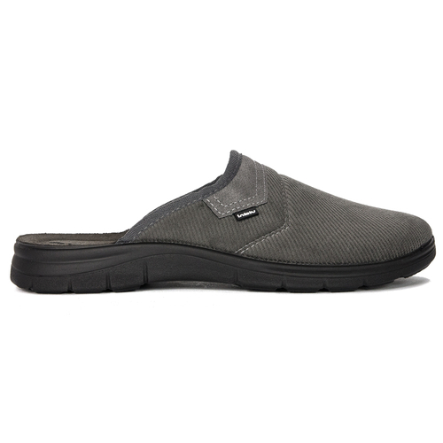 Gray men's slippers